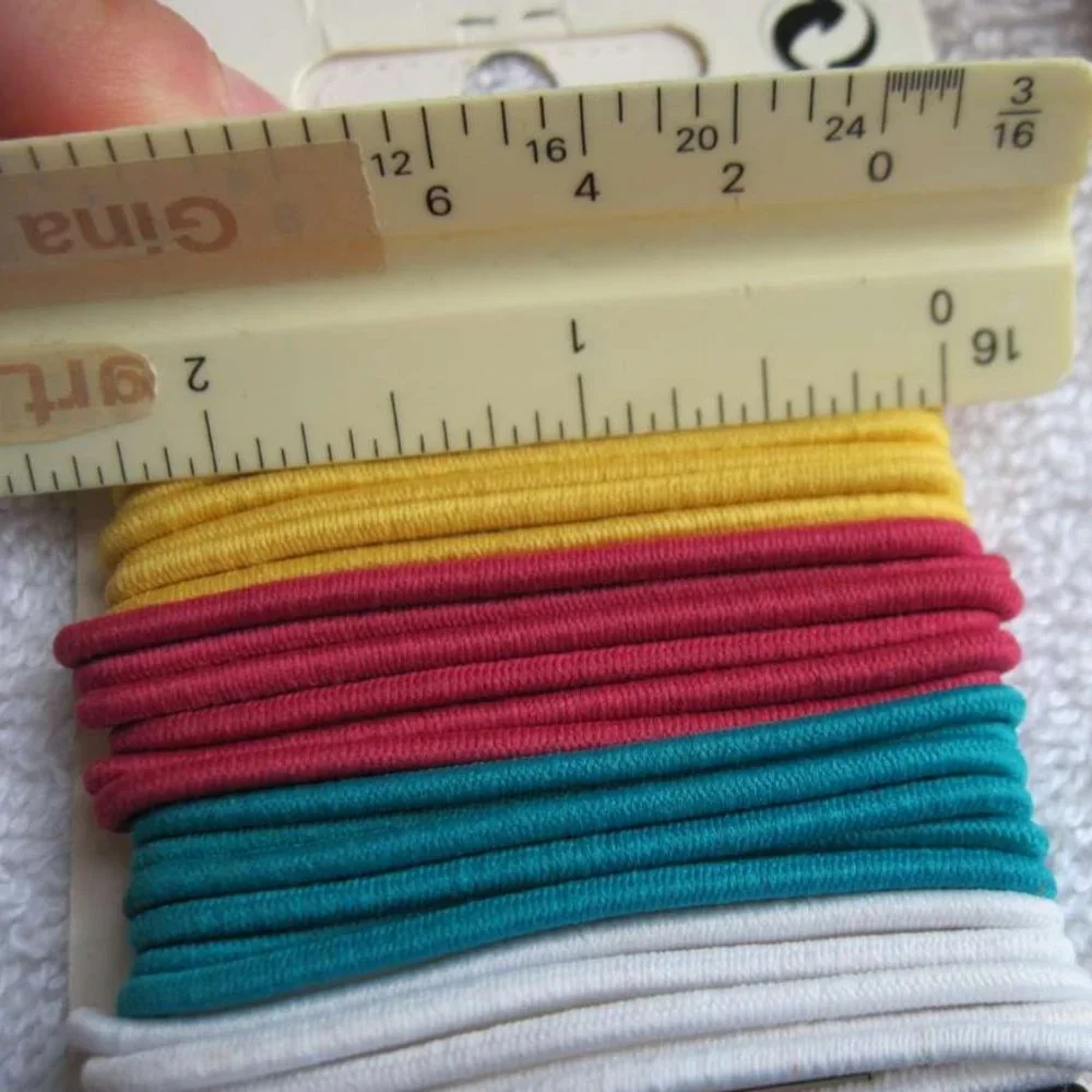 36 Goody Ouchless Citrus Twist Color Thin No Metal Elastic Hair Bands Ponytailer